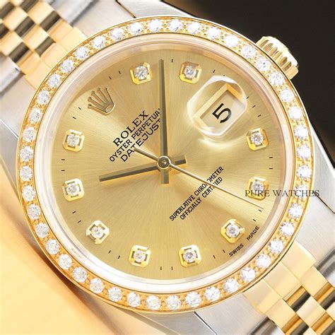 Rolex Datejust diamond bezel men's